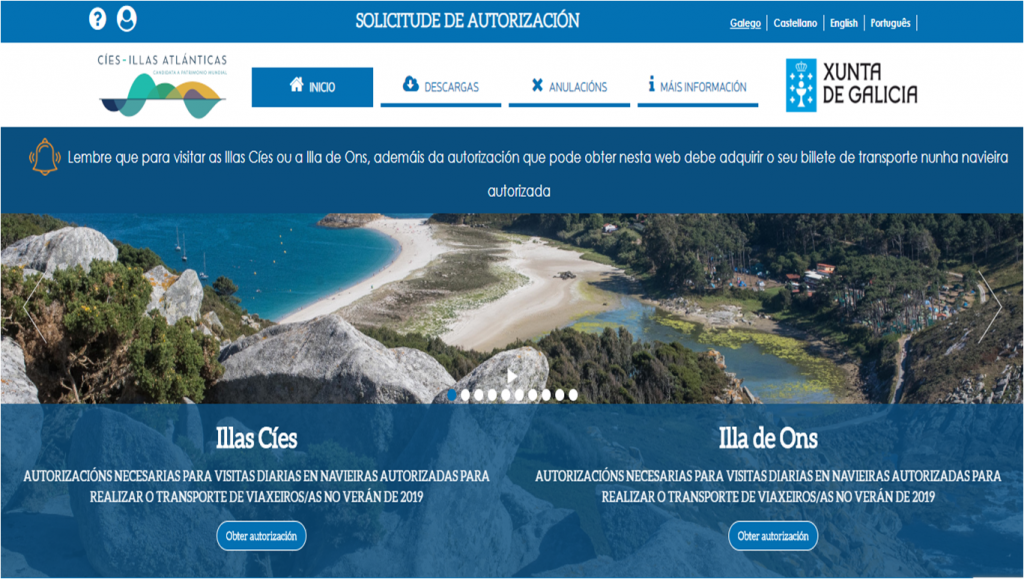 Autorizacion cies ons xunta de galicia